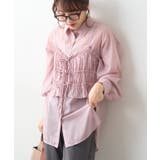 ピンクベージュ | ビスチェ付きシアーラメブラウス | RMAF　NICE CLAUP / OLIVE des OLIVE