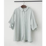 ミント | 【オフィスでも大活躍】6色展開 ボリューム袖ブラウス | RMAF　NICE CLAUP / OLIVE des OLIVE