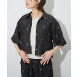 【セットアップ対応】フラワー刺繍ショート丈ブラウス | RMAF　NICE CLAUP / OLIVE des OLIVE | 詳細画像12 