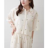 【セットアップ対応】フラワー刺繍ショート丈ブラウス | RMAF　NICE CLAUP / OLIVE des OLIVE | 詳細画像18 