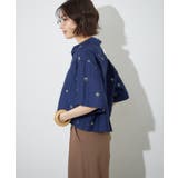 【セットアップ対応】フラワー刺繍ショート丈ブラウス | RMAF　NICE CLAUP / OLIVE des OLIVE | 詳細画像4 
