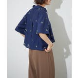 【セットアップ対応】フラワー刺繍ショート丈ブラウス | RMAF　NICE CLAUP / OLIVE des OLIVE | 詳細画像5 