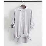 サックス | 【オフィスコーデにも◎】5色展開 段々袖タケノコタックブラウス | RMAF NICE CLAUP / OLIVE des OLIVE