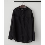 ブラック | フードシアーBIGシャツ | RMAF NICE CLAUP / OLIVE des OLIVE