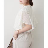 【Web限定】オフィスカジュアルにも♪袖フレアーバンドカラーブラウス | NICE CLAUP / OLIVE des OLIVE　OUTLET | 詳細画像4 