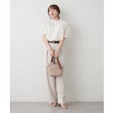 【Web限定】オフィスカジュアルにも♪袖フレアーバンドカラーブラウス | NICE CLAUP / OLIVE des OLIVE　OUTLET | 詳細画像5 