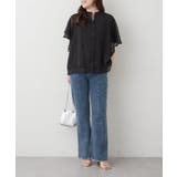 【Web限定】オフィスカジュアルにも♪袖フレアーバンドカラーブラウス | NICE CLAUP / OLIVE des OLIVE　OUTLET | 詳細画像7 