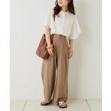【Web限定】オフィスカジュアルにも♪袖フレアーバンドカラーブラウス | NICE CLAUP / OLIVE des OLIVE　OUTLET | 詳細画像18 