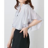 【Web限定】オフィスカジュアルにも♪袖フレアーバンドカラーブラウス | NICE CLAUP / OLIVE des OLIVE　OUTLET | 詳細画像21 