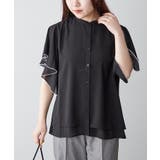 【Web限定】オフィスカジュアルにも♪袖フレアーバンドカラーブラウス | NICE CLAUP / OLIVE des OLIVE　OUTLET | 詳細画像28 