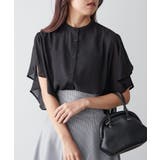 【Web限定】オフィスカジュアルにも♪袖フレアーバンドカラーブラウス | NICE CLAUP / OLIVE des OLIVE　OUTLET | 詳細画像31 