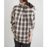 先染めチェックタケノコタックブラウス | RMAF NICE CLAUP / OLIVE des OLIVE | 詳細画像8