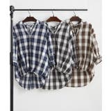 先染めチェックタケノコタックブラウス | RMAF NICE CLAUP / OLIVE des OLIVE | 詳細画像13