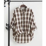 先染めチェックタケノコタックブラウス | RMAF NICE CLAUP / OLIVE des OLIVE | 詳細画像14