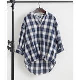 先染めチェックタケノコタックブラウス | RMAF NICE CLAUP / OLIVE des OLIVE | 詳細画像15