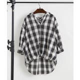 先染めチェックタケノコタックブラウス | RMAF NICE CLAUP / OLIVE des OLIVE | 詳細画像16