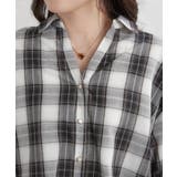 先染めチェックタケノコタックブラウス | RMAF NICE CLAUP / OLIVE des OLIVE | 詳細画像21