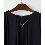 【Web限定】取り外し可能◎チャーム付き裾バルーンブラウス | NICE CLAUP / OLIVE des OLIVE　OUTLET | 詳細画像4 