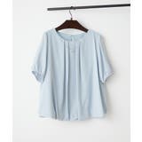 サックス | 【Web限定】取り外し可能◎チャーム付き裾バルーンブラウス | NICE CLAUP / OLIVE des OLIVE　OUTLET