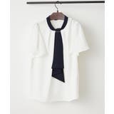 オフ | 【Web限定】取り外し可能◎襟ぐりチャーム付きボウタイブラウス | NICE CLAUP / OLIVE des OLIVE　OUTLET