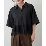 ブラック | 裾レースシャツ | RMAF NICE CLAUP / OLIVE des OLIVE