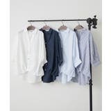 【オフィスコーデにも◎】多釦バックリボンたけのこブラウス | RMAF NICE CLAUP / OLIVE des OLIVE | 詳細画像1