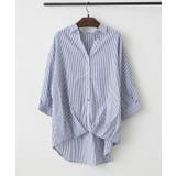 柄2 | 【オフィスコーデにも◎】多釦バックリボンたけのこブラウス | RMAF NICE CLAUP / OLIVE des OLIVE