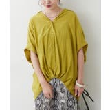 【オフィスコーデにもおすすめ 無地 ドット柄】バックギャザーブラウス | RMAF NICE CLAUP / OLIVE des OLIVE | 詳細画像11