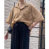 透かし柄開襟シャツ | RMAF NICE CLAUP / OLIVE des OLIVE | 詳細画像7