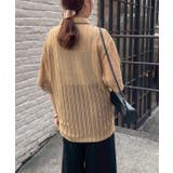 透かし柄開襟シャツ | RMAF NICE CLAUP / OLIVE des OLIVE | 詳細画像9