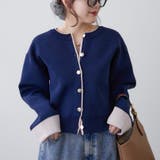 配色カーディガン | RMAF　NICE CLAUP / OLIVE des OLIVE | 詳細画像5 