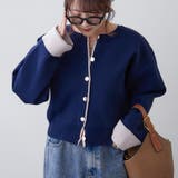 配色カーディガン | RMAF　NICE CLAUP / OLIVE des OLIVE | 詳細画像6 