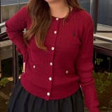 ボルドー | 【POLO】ケーブルカーディガン | RMAF　NICE CLAUP / OLIVE des OLIVE