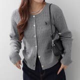 グレー | 【POLO】ケーブルカーディガン | RMAF　NICE CLAUP / OLIVE des OLIVE