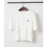 【U.S. POLO ASSN. ×RMAF】半袖ケーブルカーディガン | RMAF　NICE CLAUP / OLIVE des OLIVE | 詳細画像16 