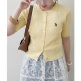 【U.S. POLO ASSN. ×RMAF】半袖ケーブルカーディガン | RMAF　NICE CLAUP / OLIVE des OLIVE | 詳細画像17 