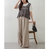 【セットアイテム】かぎ針ベスト＋Tシャツ | RMAF　NICE CLAUP / OLIVE des OLIVE | 詳細画像5 