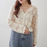 かぎ針Vカーディガン | RMAF　NICE CLAUP / OLIVE des OLIVE | 詳細画像3 