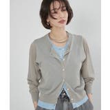 シアーレイヤード配色カーディガン | RMAF　NICE CLAUP / OLIVE des OLIVE | 詳細画像6 