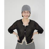 シアーレイヤード配色カーディガン | RMAF　NICE CLAUP / OLIVE des OLIVE | 詳細画像13 