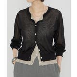 シアーレイヤード配色カーディガン | RMAF　NICE CLAUP / OLIVE des OLIVE | 詳細画像14 