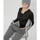 シアーレイヤード配色カーディガン | RMAF　NICE CLAUP / OLIVE des OLIVE | 詳細画像16 