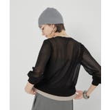 シアーレイヤード配色カーディガン | RMAF　NICE CLAUP / OLIVE des OLIVE | 詳細画像20 