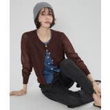 シアーレイヤード配色カーディガン | RMAF　NICE CLAUP / OLIVE des OLIVE | 詳細画像24 