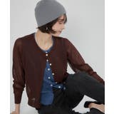 シアーレイヤード配色カーディガン | RMAF　NICE CLAUP / OLIVE des OLIVE | 詳細画像30 