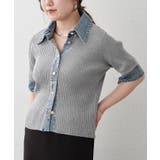 デニム切替カーディガン | RMAF　NICE CLAUP / OLIVE des OLIVE | 詳細画像10 