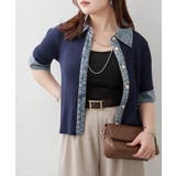 デニム切替カーディガン | RMAF　NICE CLAUP / OLIVE des OLIVE | 詳細画像17 