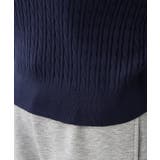 デニム切替ハーフジップ半袖ニット | RMAF　NICE CLAUP / OLIVE des OLIVE | 詳細画像29 