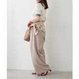 デニム切替ハーフジップ半袖ニット | RMAF　NICE CLAUP / OLIVE des OLIVE | 詳細画像6 