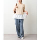 【セットアイテム】M/Lサイズ展開 半袖プルオーバー+ペプラムキャミ | NICE CLAUP / OLIVE des OLIVE　OUTLET | 詳細画像16 